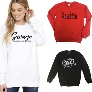 White savage sweatshirt